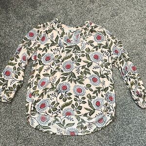 Loft Women’s Flowy Flower Spring Blouse
